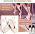 SATINIOR 24 Pieces Foot Pads for Dancer Sesamoiditis Pads for Ball of feet Pain Felt Forefoot Cushion Pads Self-Adhesive Foot Cushion Pads for Men Women Dancing Pain Relief (Beige)